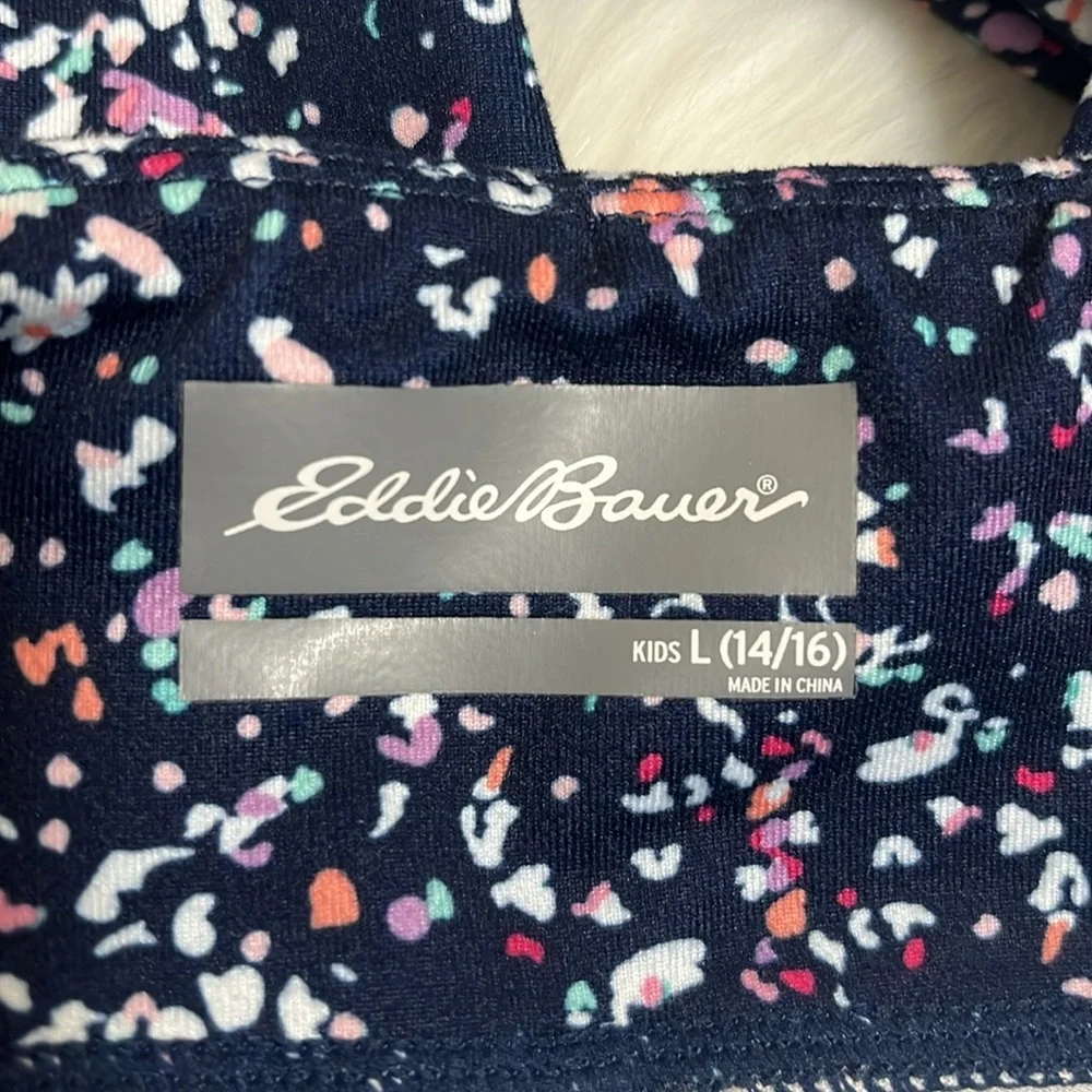 Eddie Bauer Navy Speckled Leggings Pants